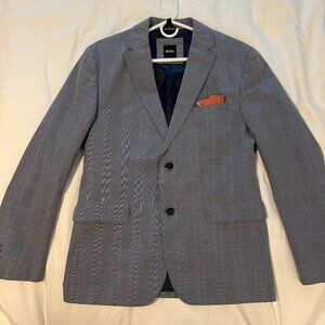 Hugo Boss Men's Blazer (Light Blue/Grey) 42R